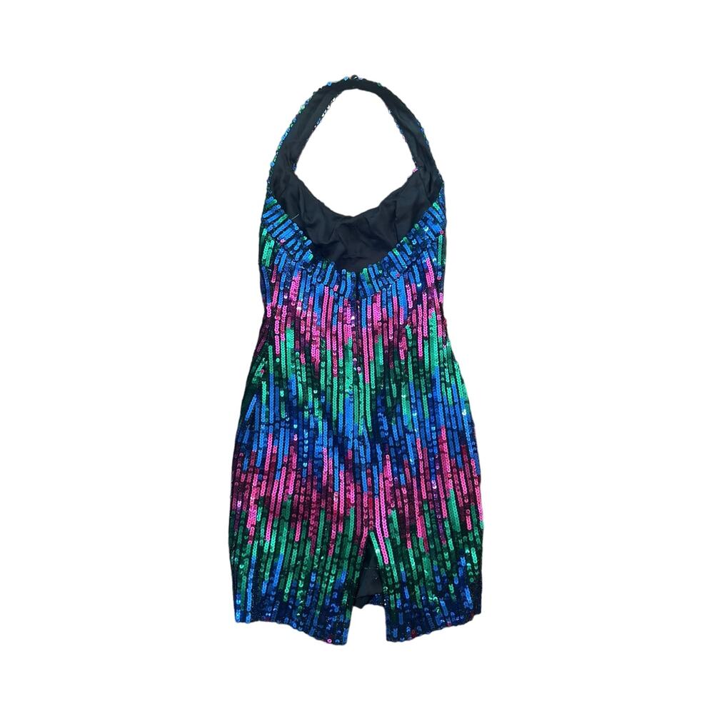 Multicolor Halter Dress - Picture 3 of 8